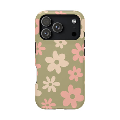 Green Flower Power iPhone Case