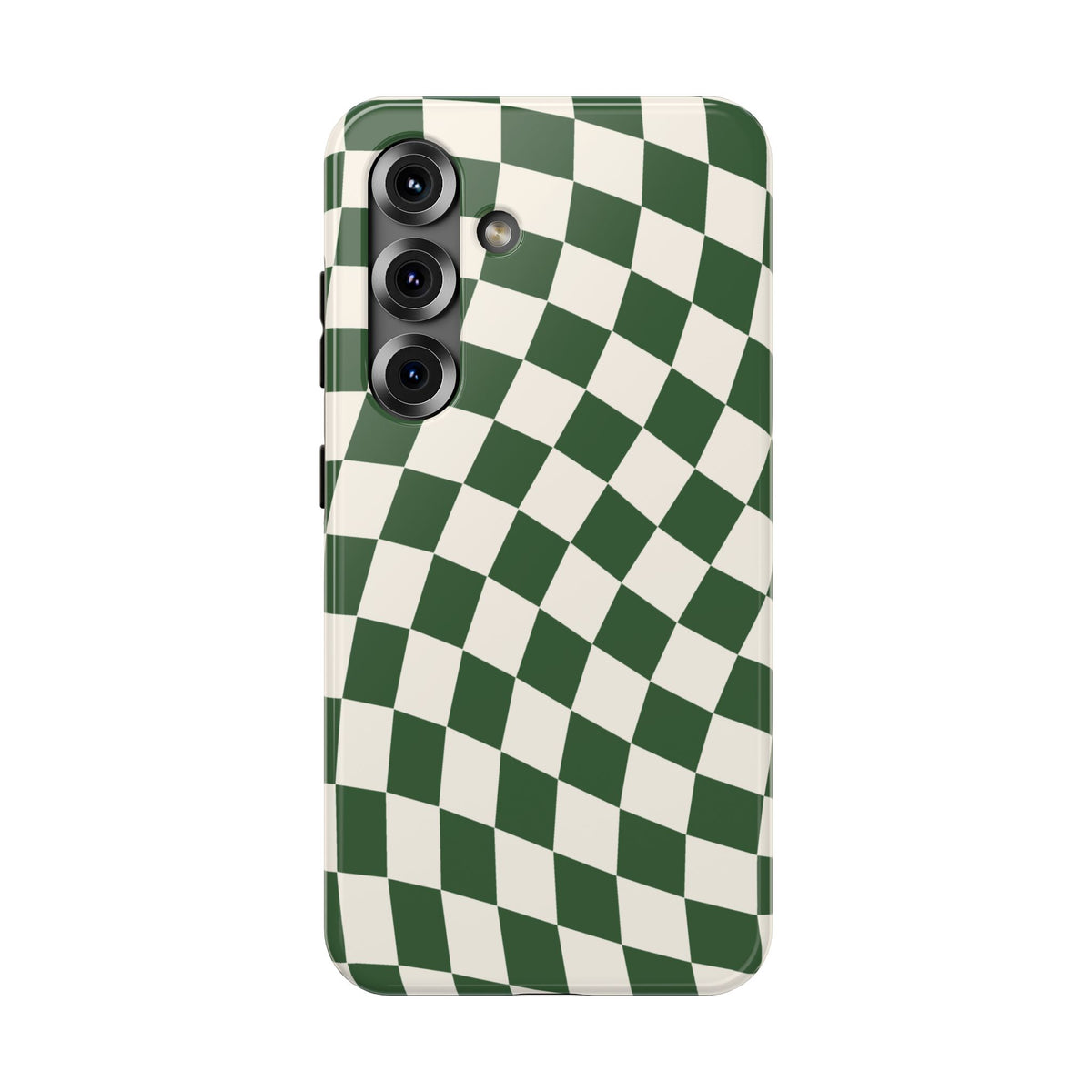 Green Wavy Checkered Samsung Case