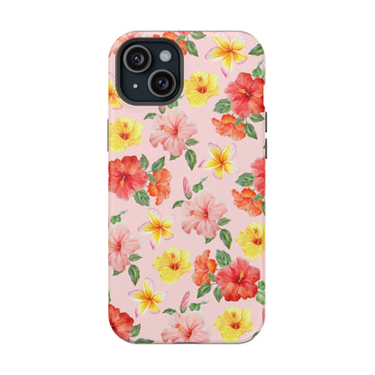 Pink Hibiscus Bloom iPhone Case