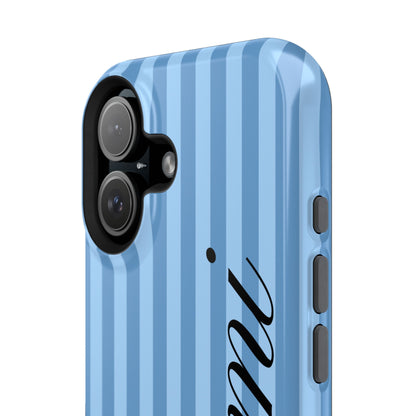 Personalized Seaside Stripes iPhone Case