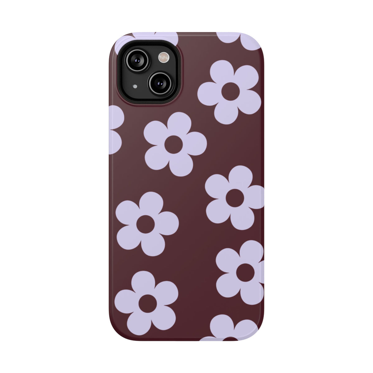 Burgundy Flowers iPhone Case