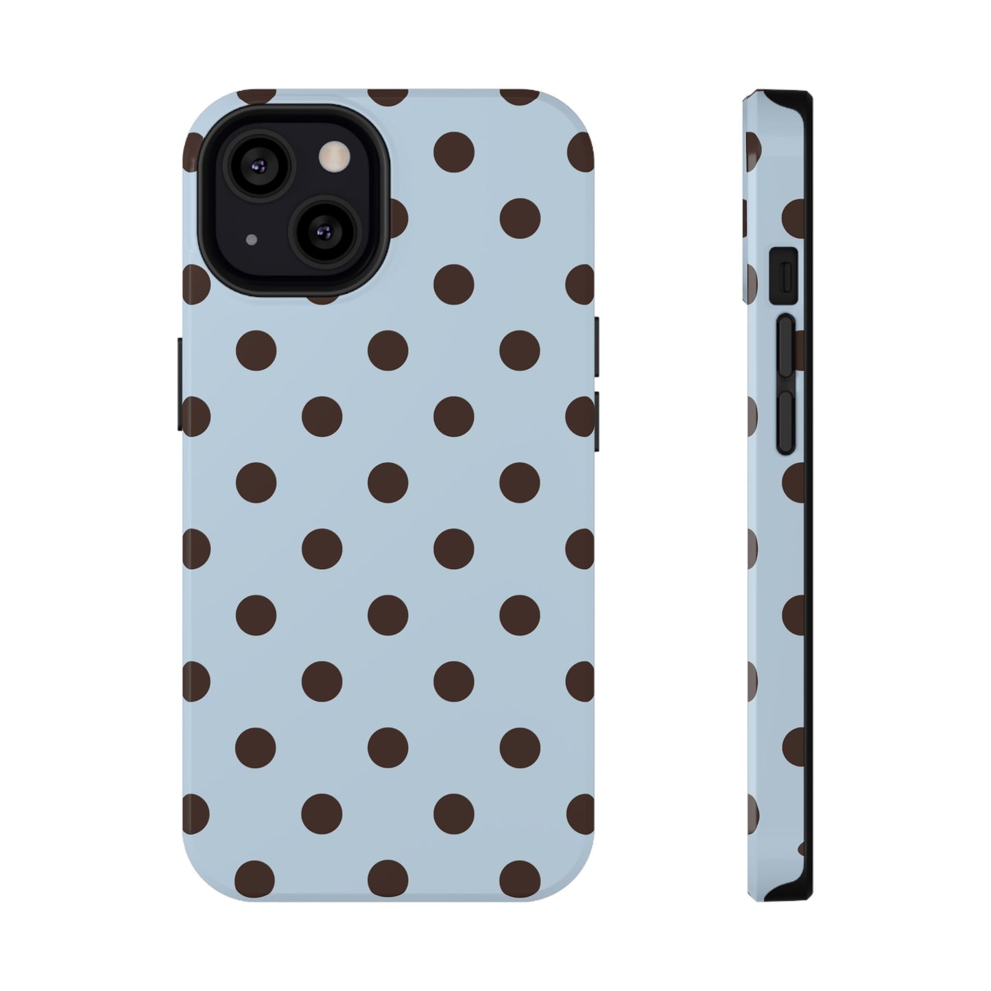 Blueberry Mocha Polka Dots iPhone Case