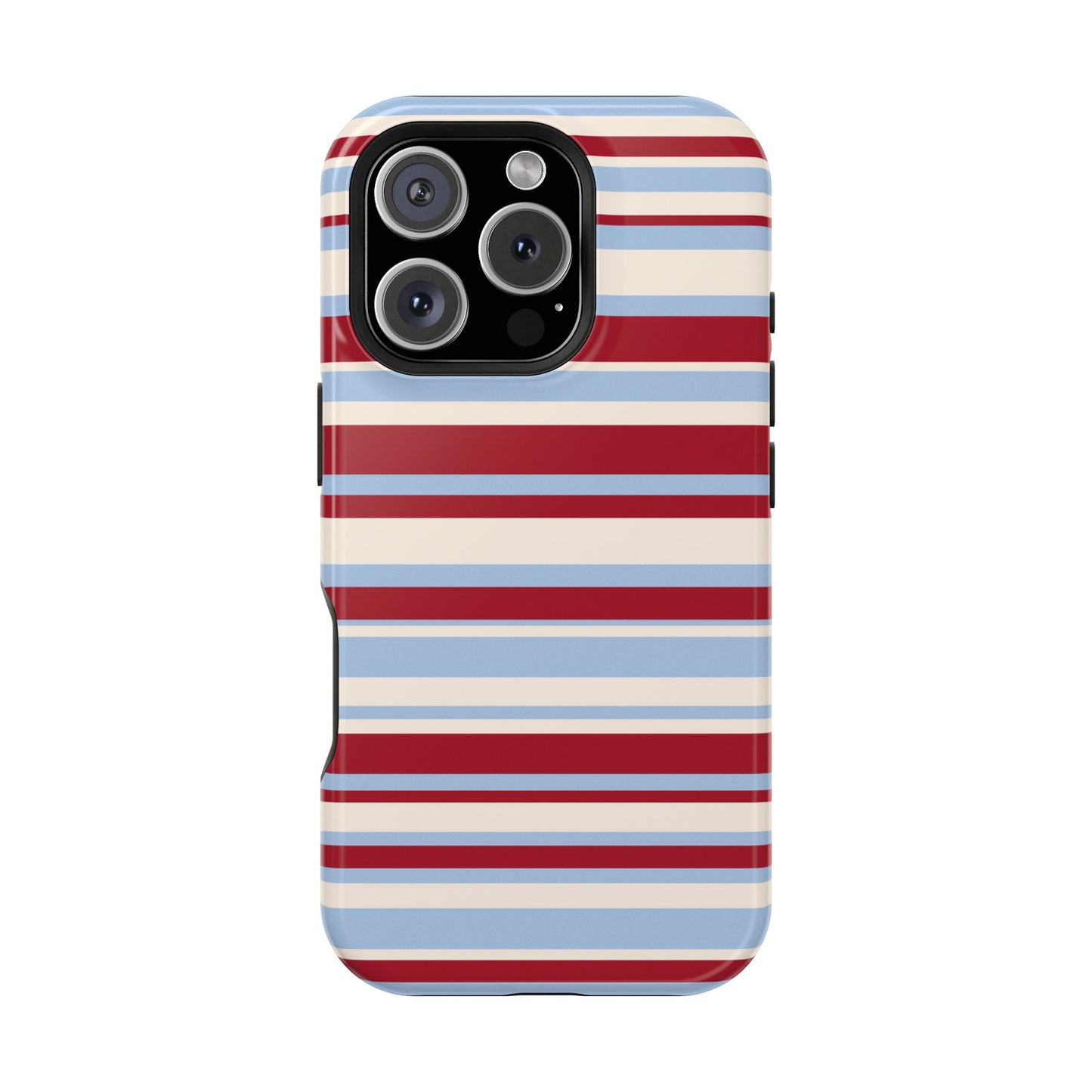 Cherry Soda Stripes iPhone Case