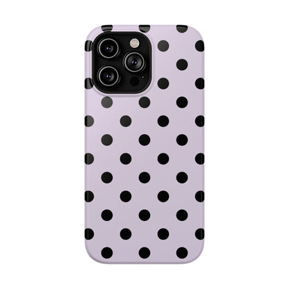 Lilac Polka Dots iPhone Case