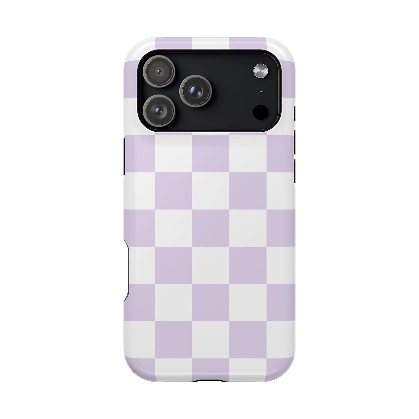 Pastel Purple Checkered iPhone Case