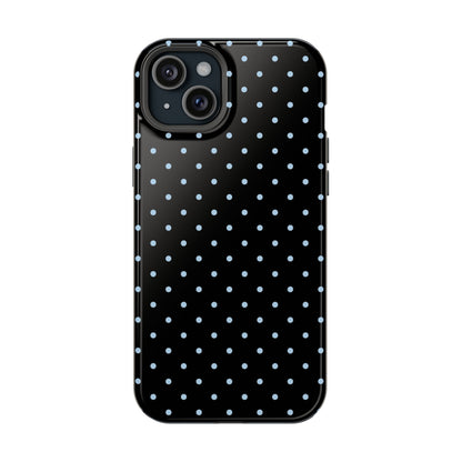 Blue Velvet Mini Dots iPhone Case