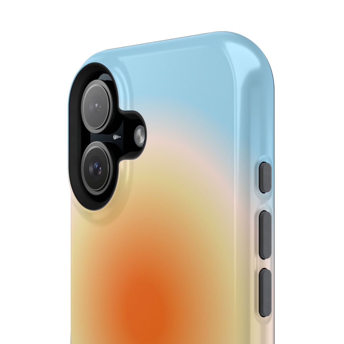 Orange & Blue Aura iPhone Case