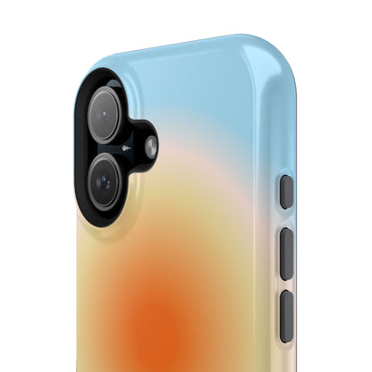 Orange & Blue Aura iPhone Case