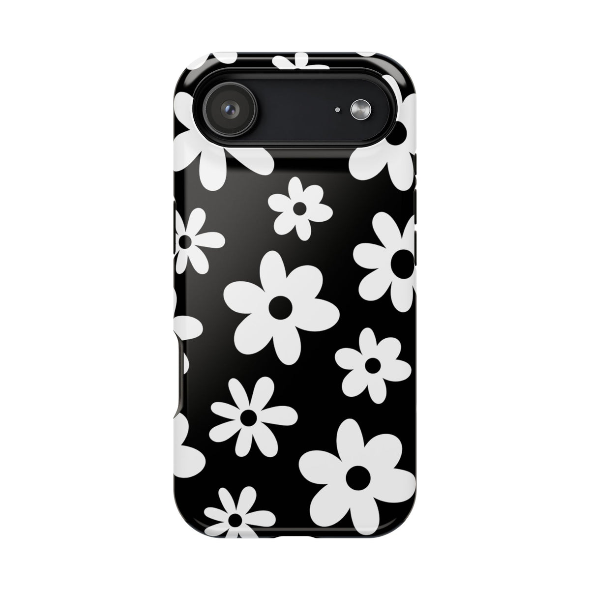 Black Flower Power iPhone Case