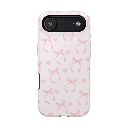 Coquette Pink Bows iPhone Case