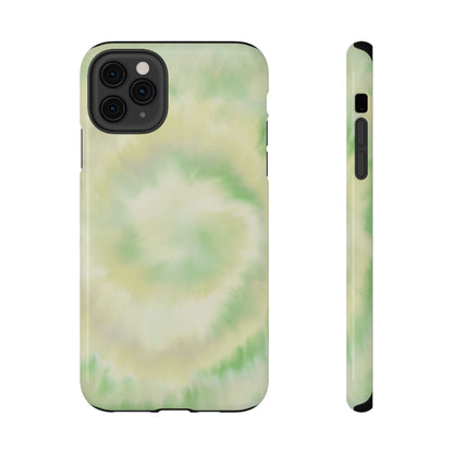 Lime Tie Dye iPhone Case