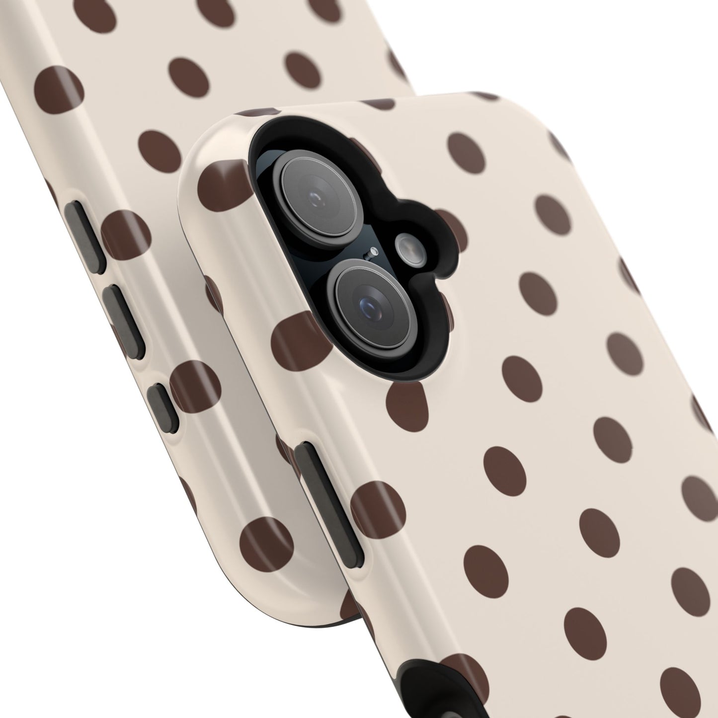 Brown Polka Dots iPhone Case
