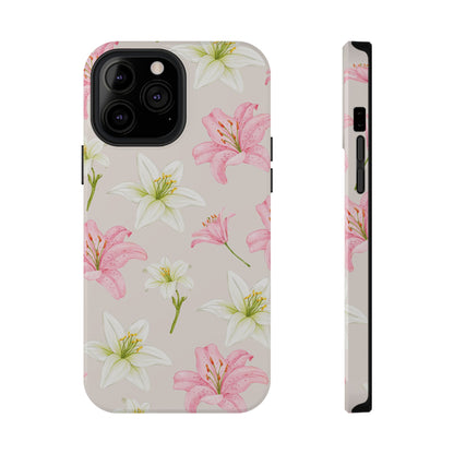 Beige Tiger Lily iPhone Case from Stella Cases