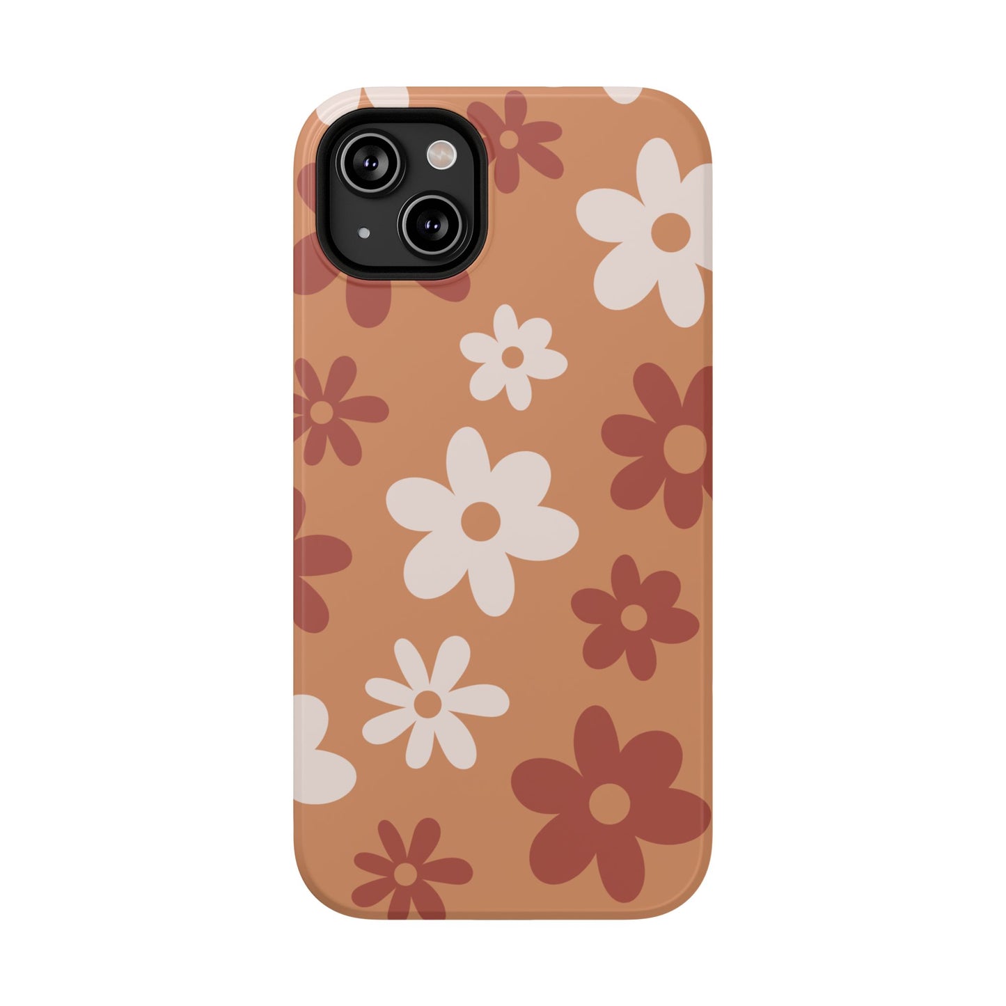Brown Flower Power iPhone Case