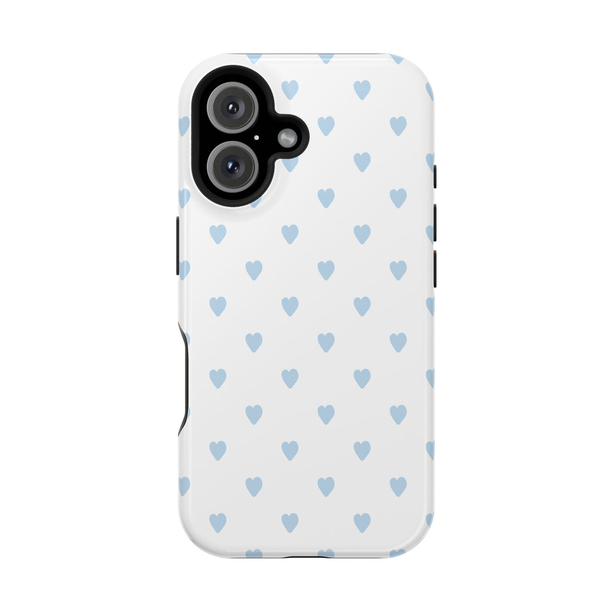 Blue Little Hearts iPhone Case