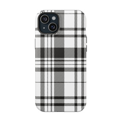 Black Plaid iPhone Case