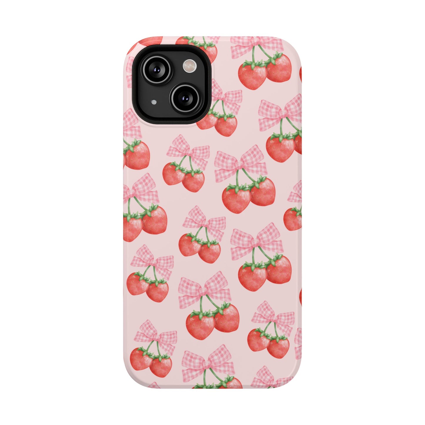 Strawberry Bows iPhone Case