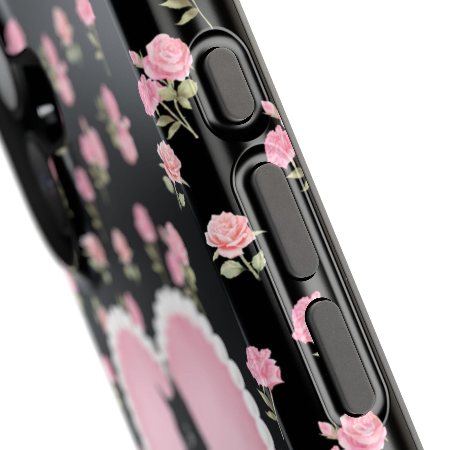 Black Féline Roses iPhone Case