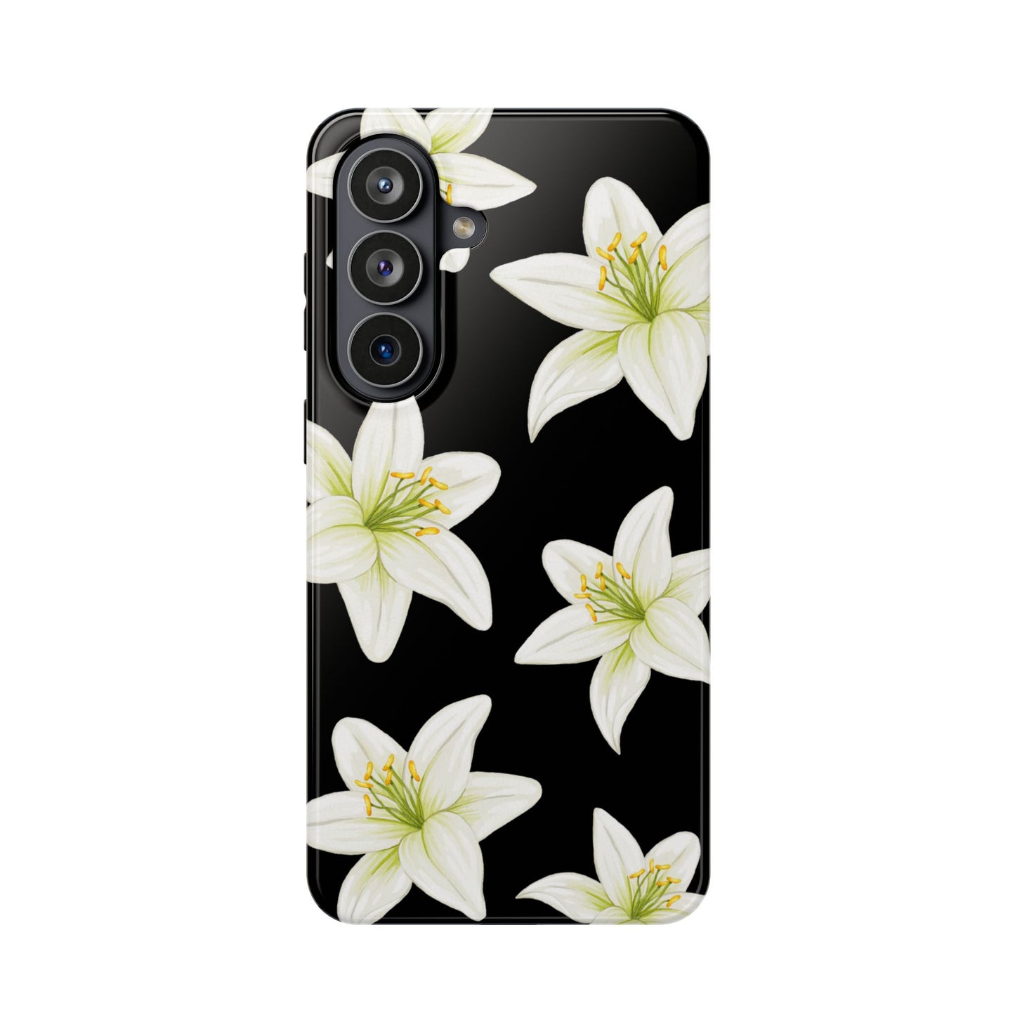 Black Tiger Lily Samsung Case