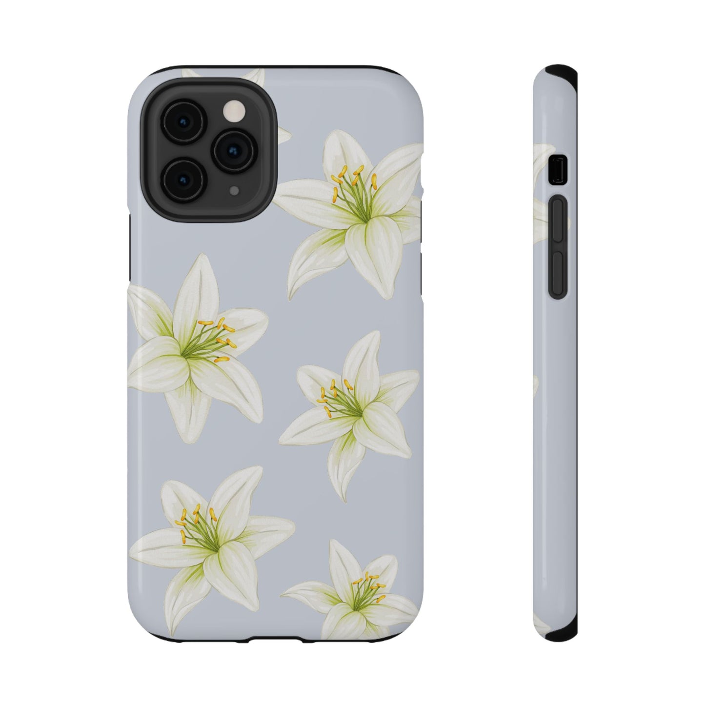 Blue Tiger Lily iPhone Case