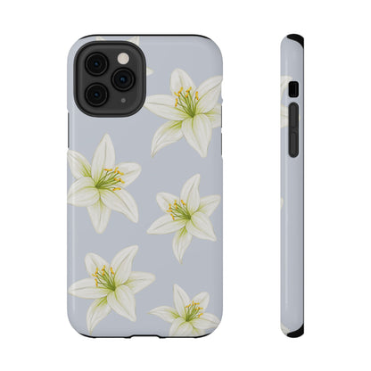 Blue Tiger Lily iPhone Case