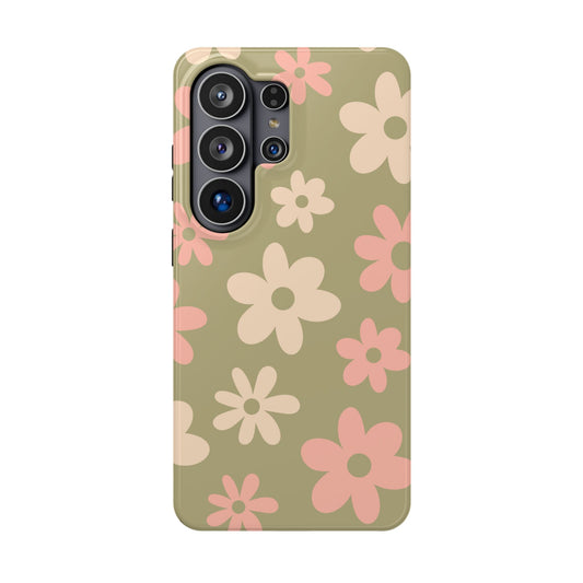 Green Flower Power Samsung Case