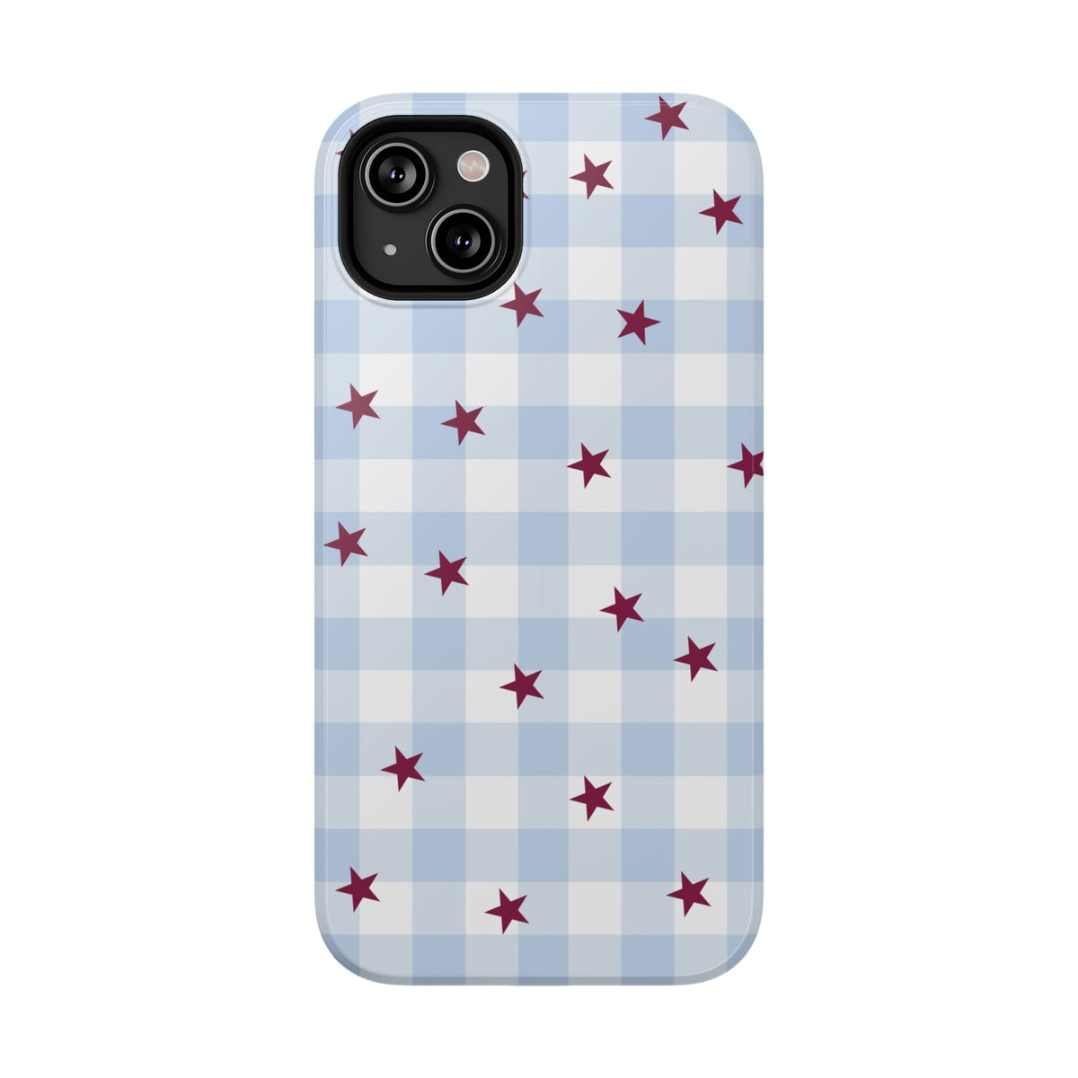 Mulberry Gingham iPhone Case