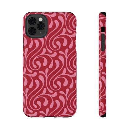 Cherry Paisley iPhone Case