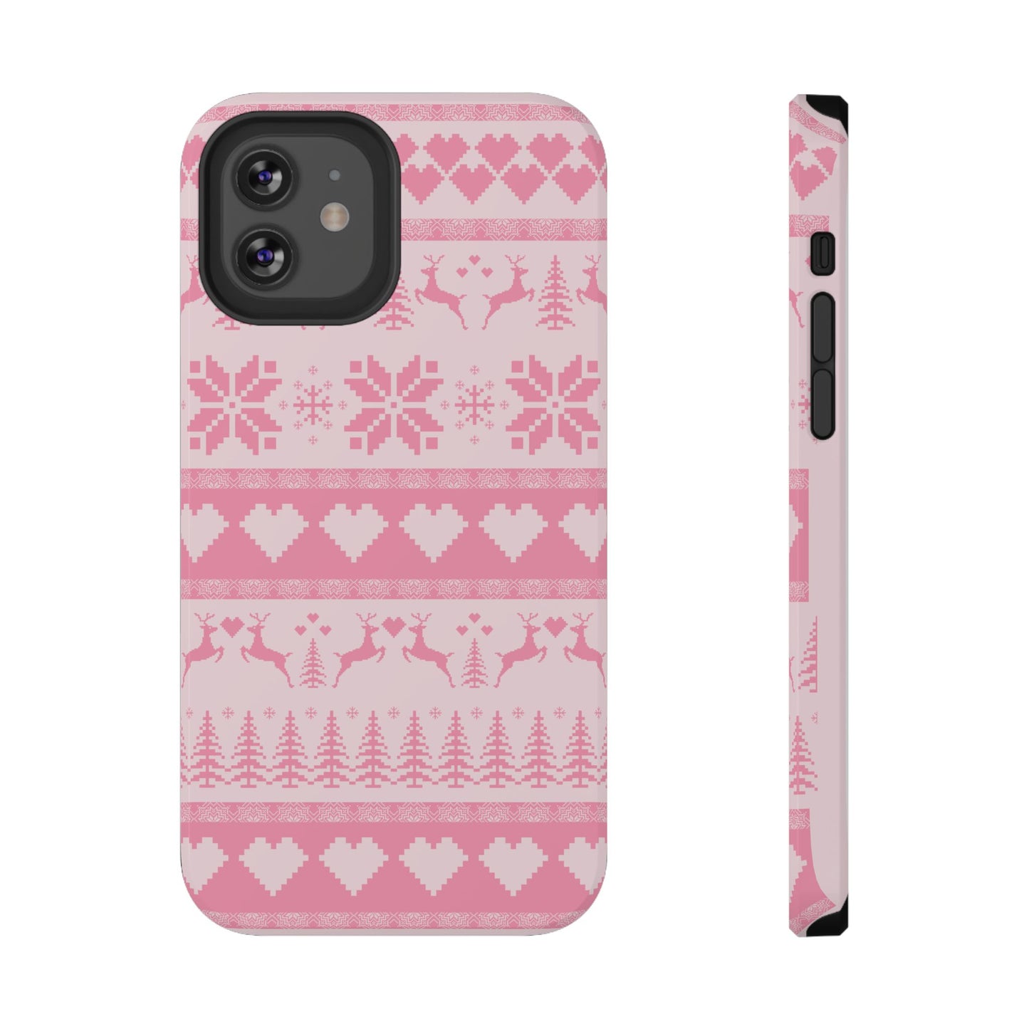 Pink Christmas Sweater iPhone Case