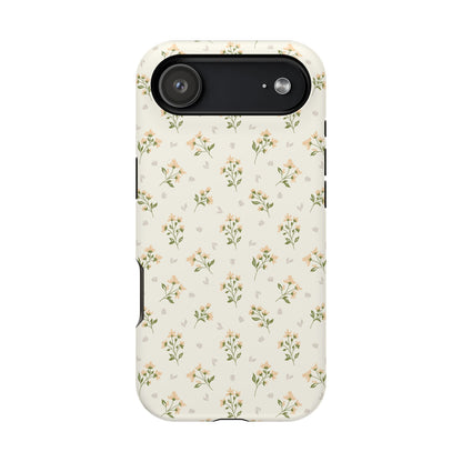 Orange Ditsy Flowers iPhone Case