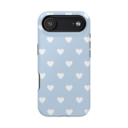Blue Hearts iPhone Case