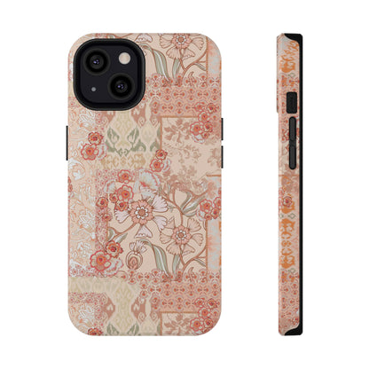 Peachy Paisley iPhone Case