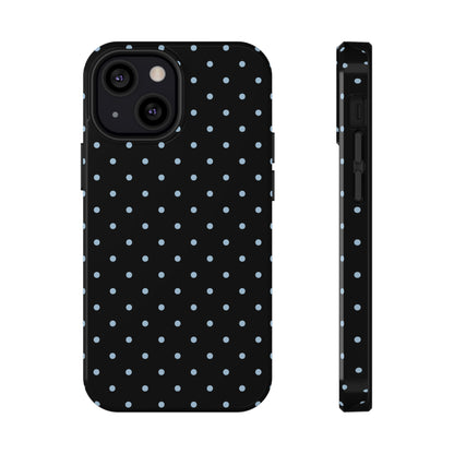 Blue Velvet Mini Dots iPhone Case