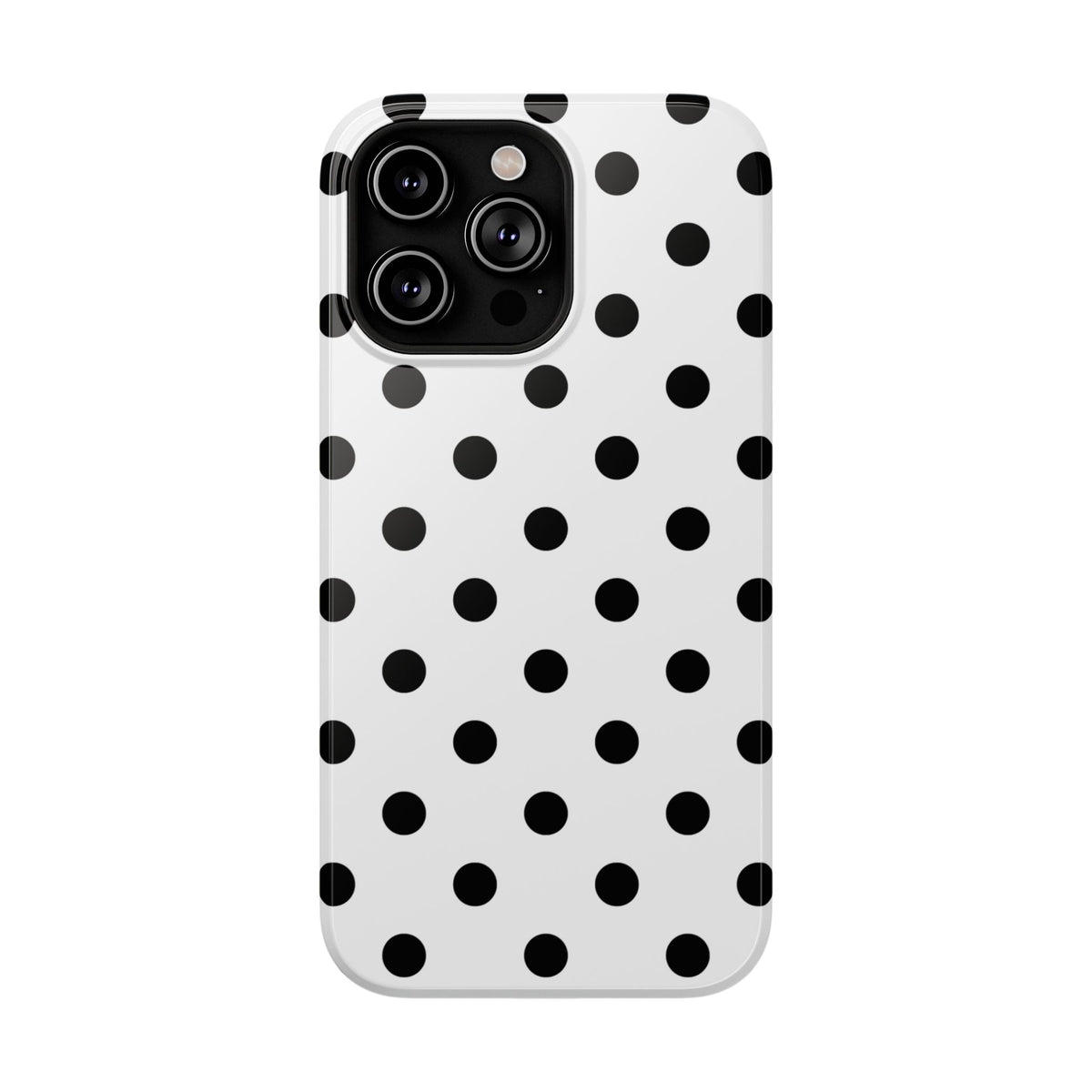 Black Polka Dots iPhone Case