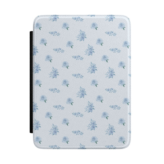 Blue Vintage Roses Kindle Case
