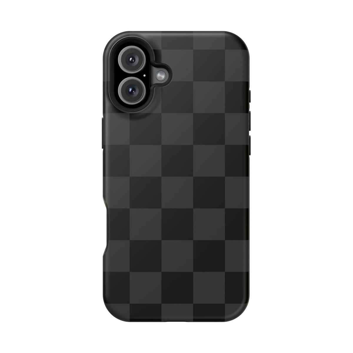 Black Checkered iPhone Case