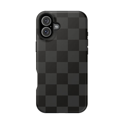 Black Checkered iPhone Case