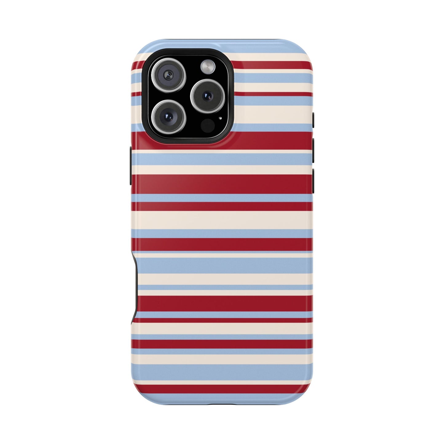 Cherry Soda Stripes iPhone Case