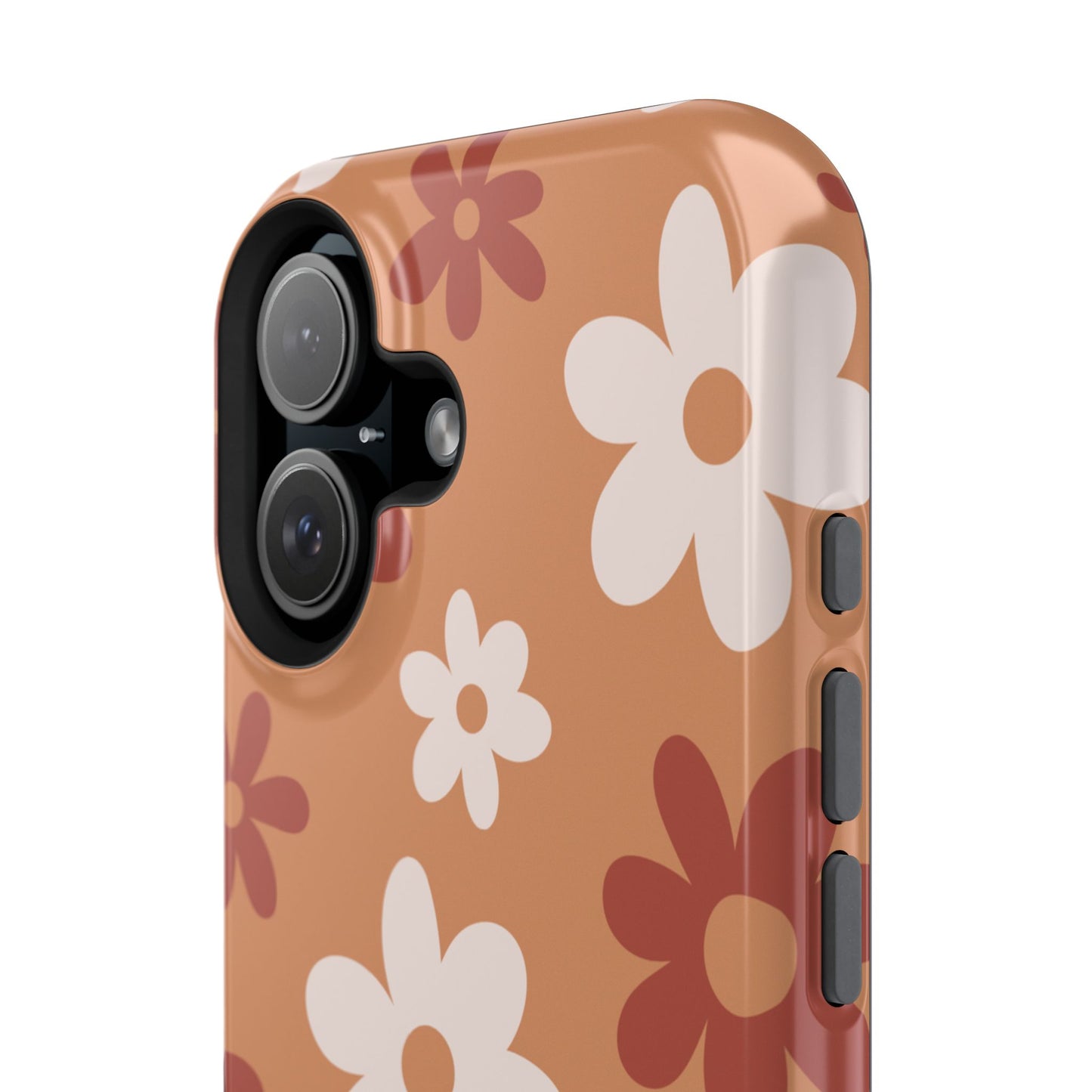 Brown Flower Power iPhone Case