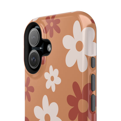 Brown Flower Power iPhone Case