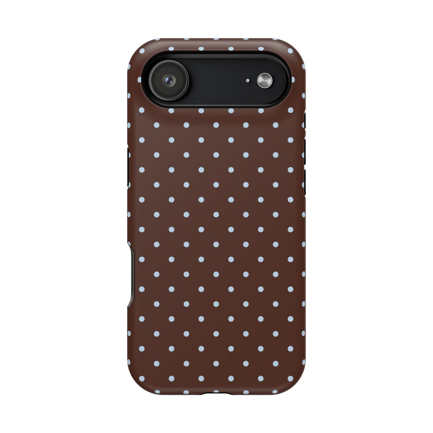 Blue Latte Mini Dots iPhone Case