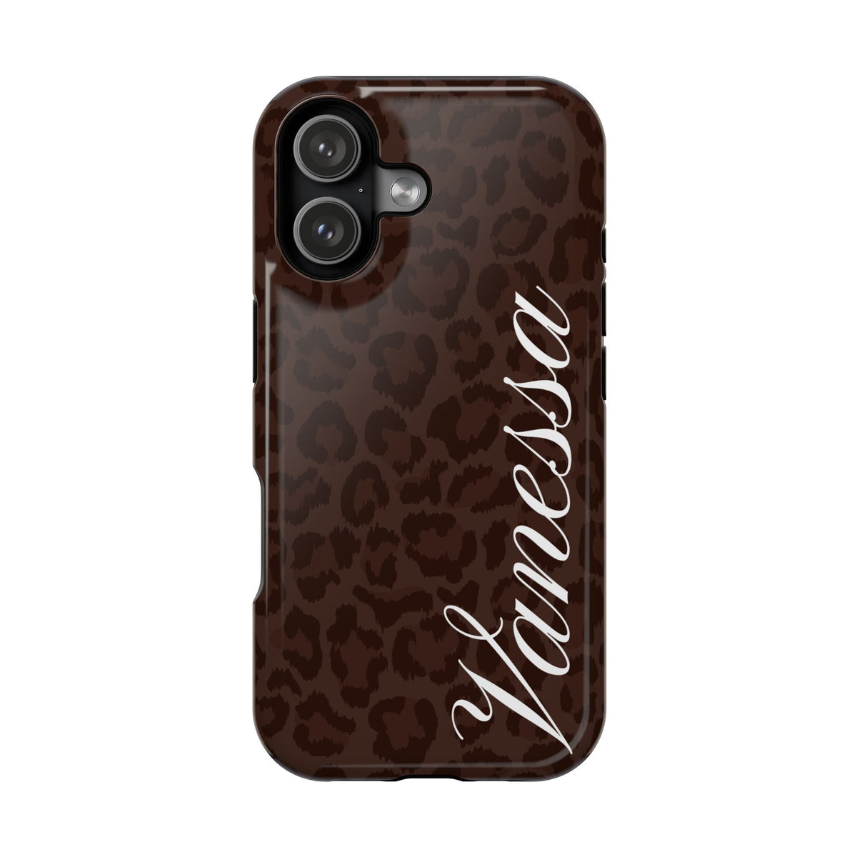 Custom Mocha Leopard iPhone Case