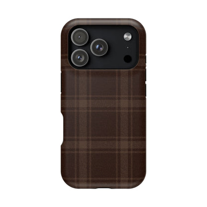Cocoa Plaid iPhone Case
