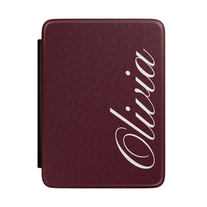 Custom Burgundy Kindle Case
