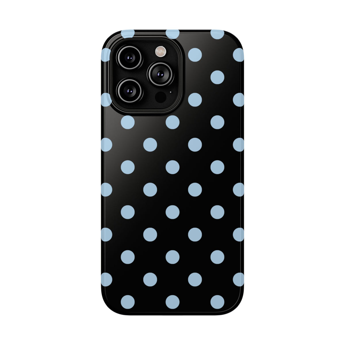 Blue Velvet Polka Dots iPhone Case