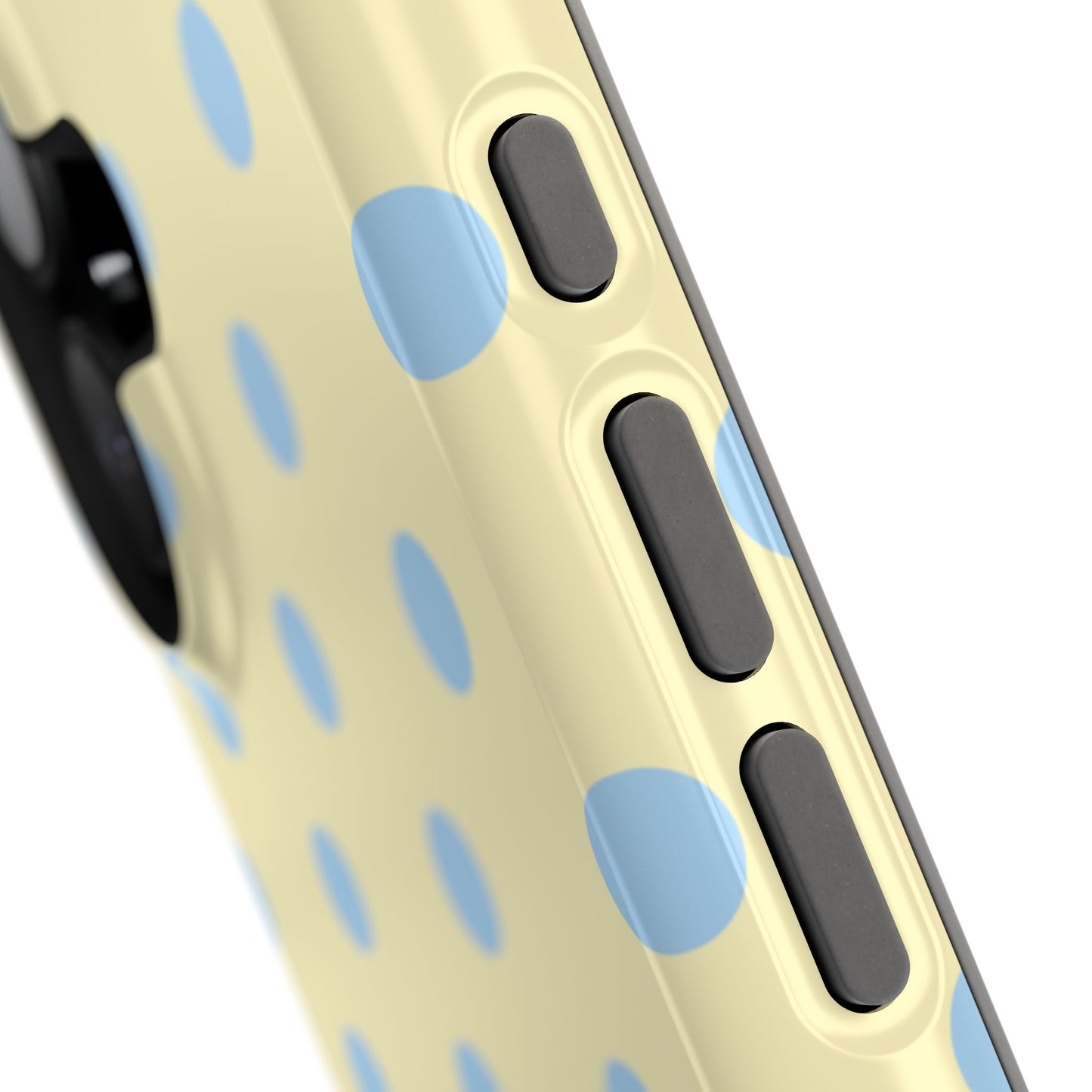 Lemon Sky Polka Dots iPhone Case