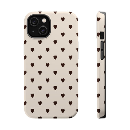 Cocoa Hearts iPhone Case