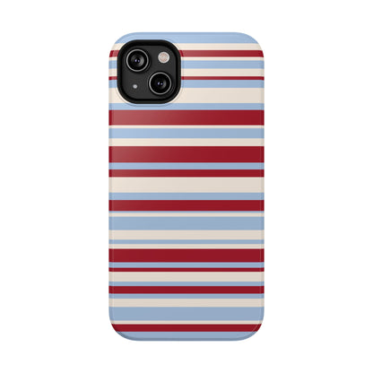 Cherry Soda Stripes iPhone Case