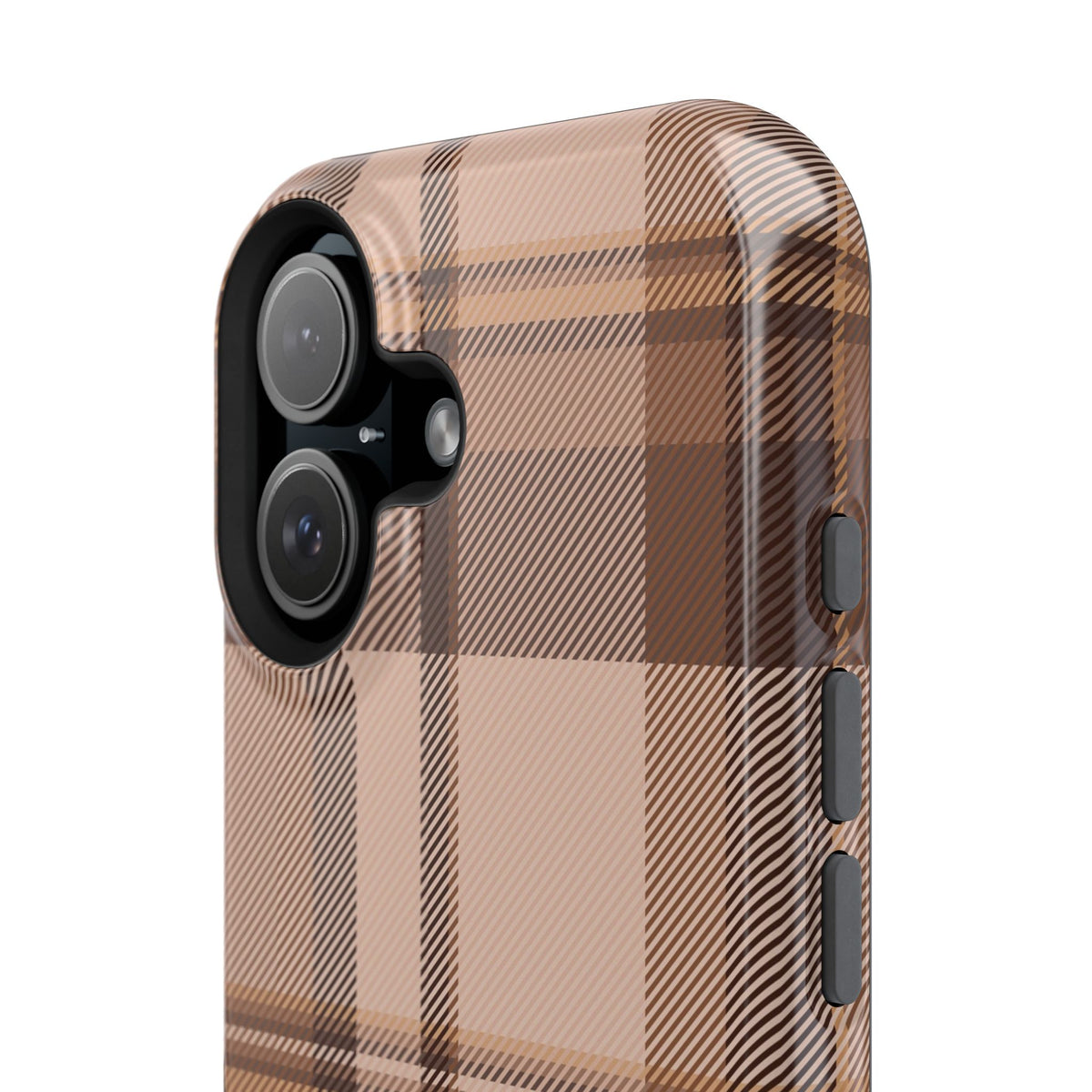 Toffee Plaid iPhone Case