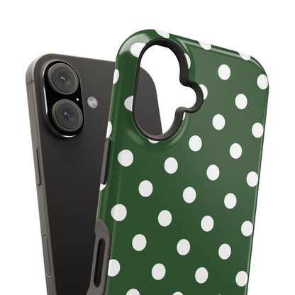 Green Polka Dots iPhone Case